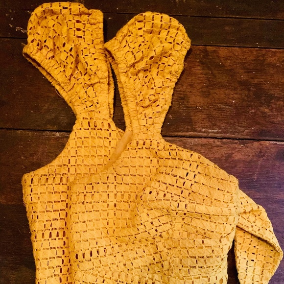 Vintage Yellow Bow Top - Picture 4 of 4